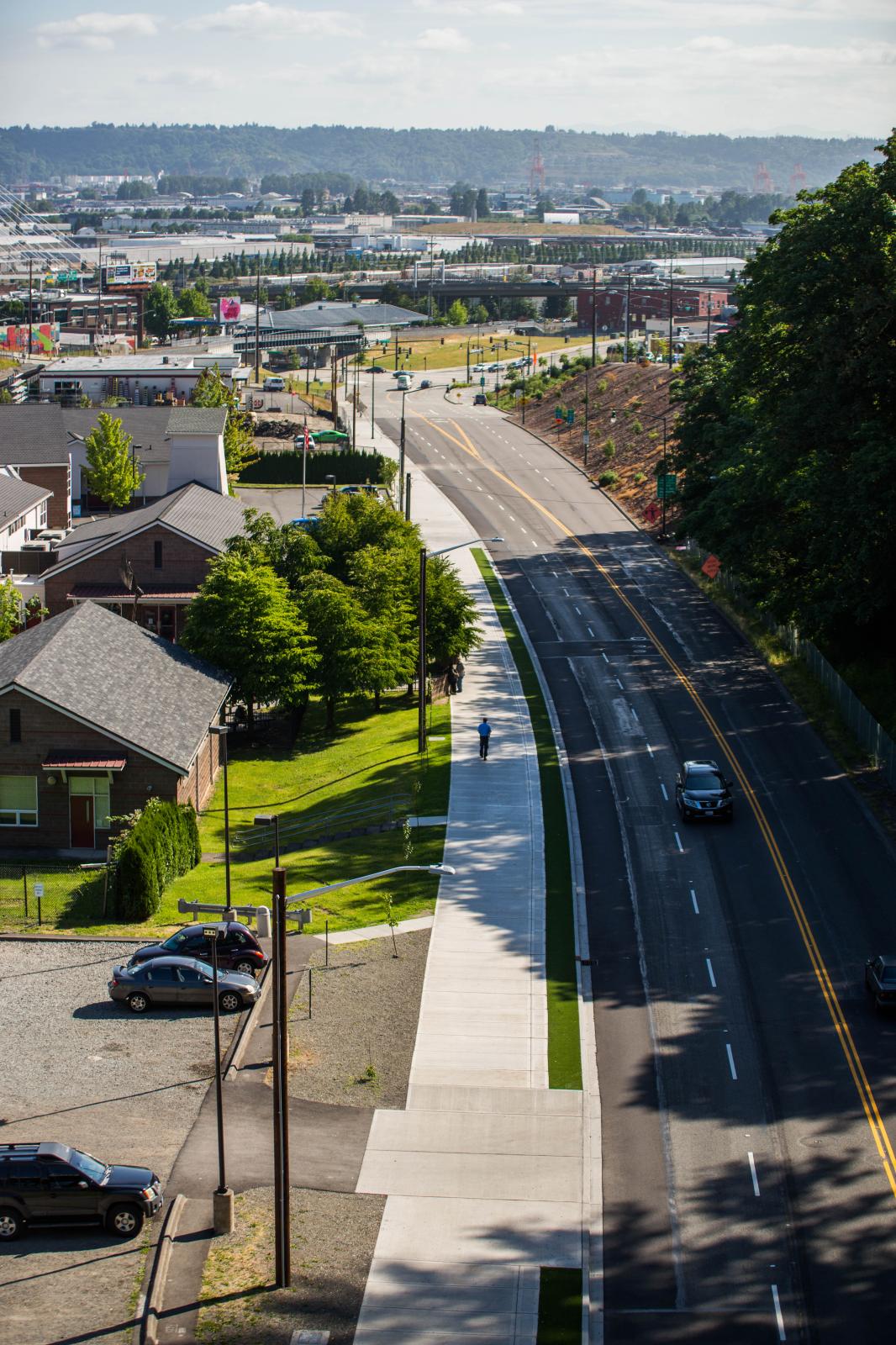 Image showing the Flume Line Trail along South Tacoma Way. 