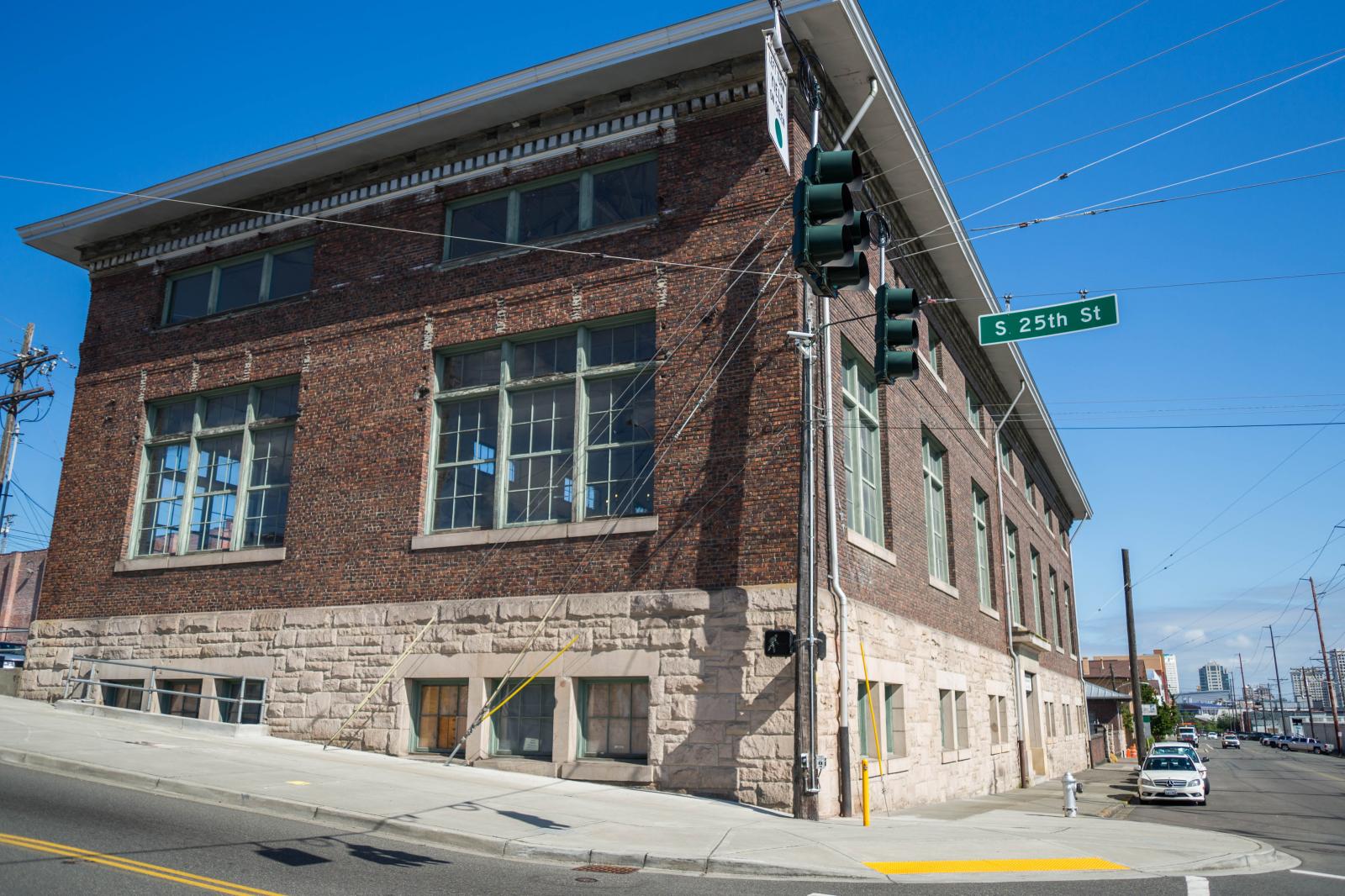 The brick Nisqually Power Substation on South 25th St